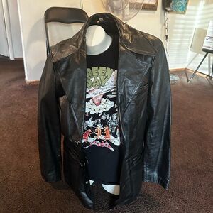 Men's Black Leather Jacket
